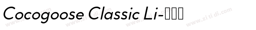 Cocogoose Classic Li字体转换